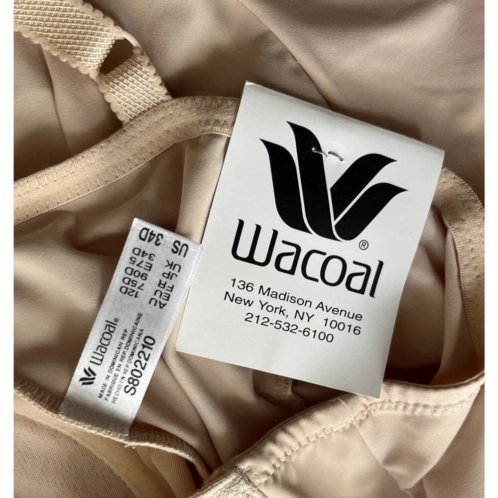 NWT Wacoal 34D Visual Effects Moderate Minimizing Bodysuit Beige - Picture 3 of 6